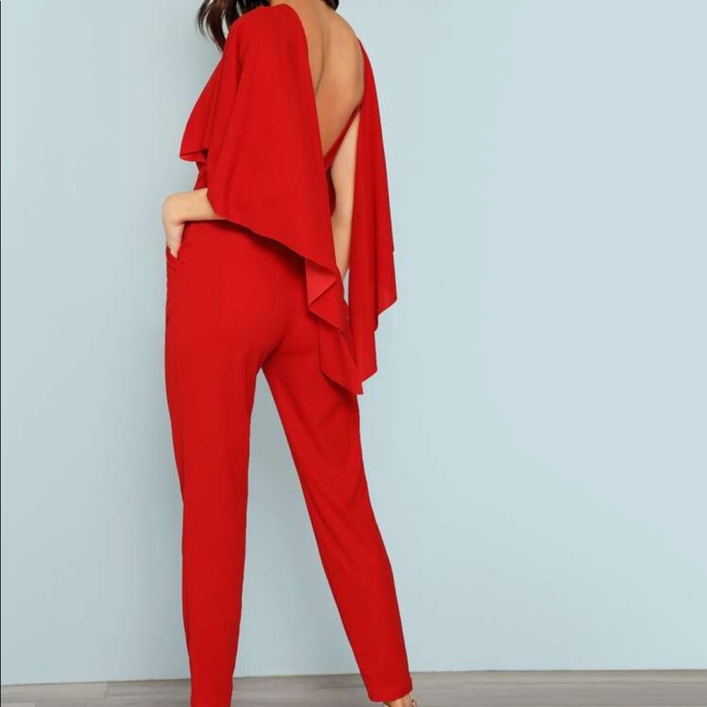 Red jumpsuit